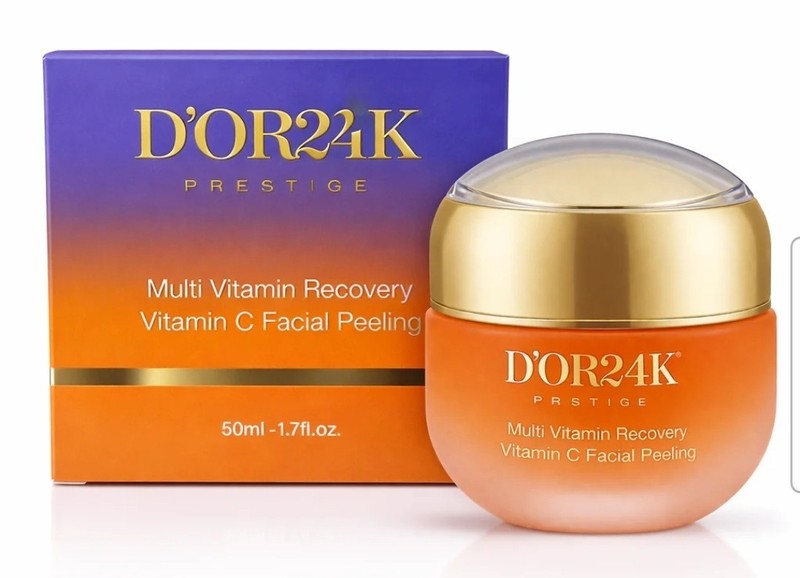 D’OR 24K Prestige Facial Peeling Gel w/ Vitamin C, Green Tea & Gold, 1.7 fl oz