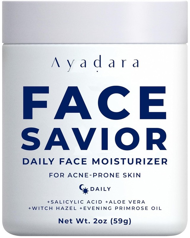 Acne Face Moisturizer 2oz Oil Control Hydrating Cream for Oily Skin Men Women