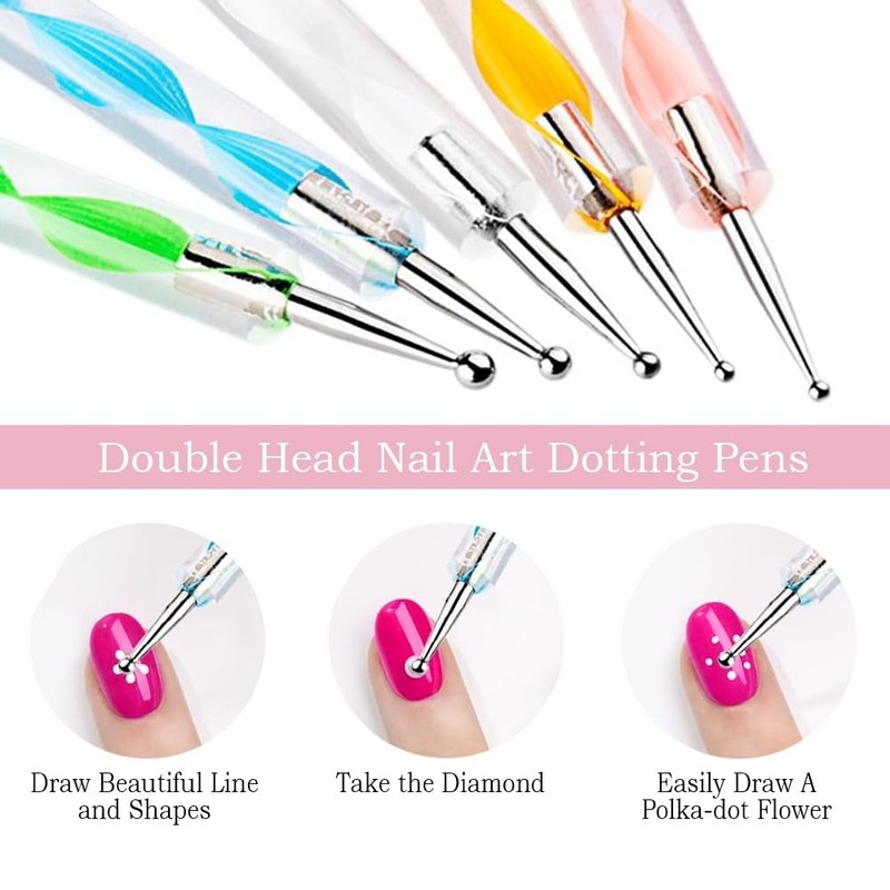 Luxury Nail Art 27-Piece Set - Customizable Palette & Precision Brushes Included gallery