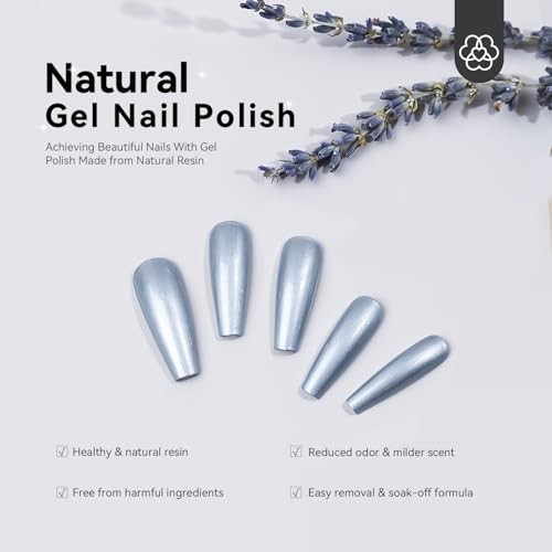 Metallic Gel Nail Polish Set: Silver & Gold 1-2pcs Silver&Gold Metallic Gel gallery