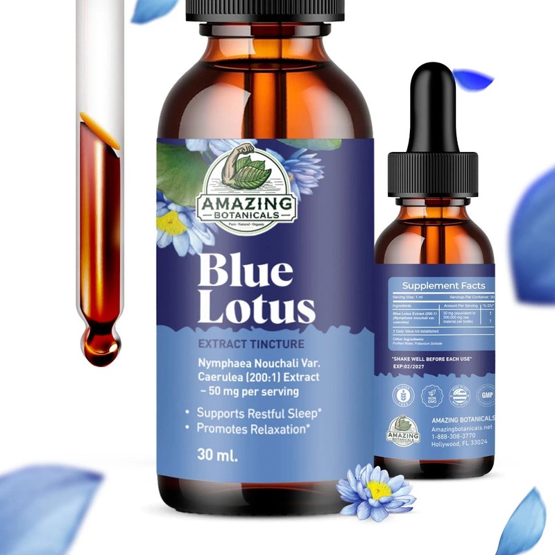 Alcohol-Free Lotus Flowers 200X Herbal Extract Tincture 300,000 mg