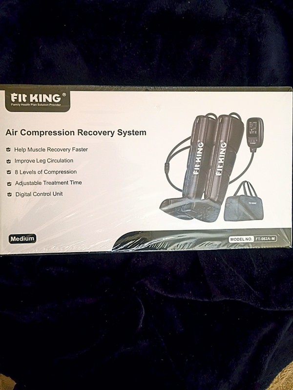 FIT KING Air Compression Recovery System, Sequential Massage Boots (Medium)