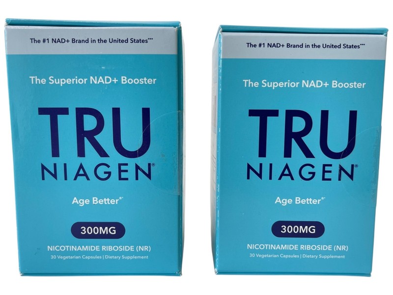 TRU Niagen Nicotinamide Riboside (NR) 300mg NAD+ Booster Supplement 2 Boxes – 60
