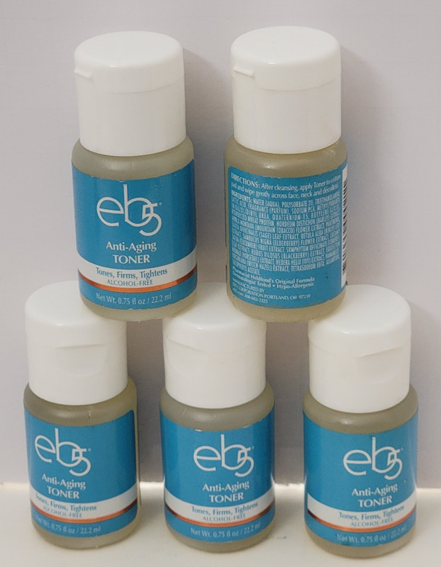 5 pk eb5 Anti-Aging TONER 0.75 fl oz Alcohol-Free Tones, Firms, Tightens gallery