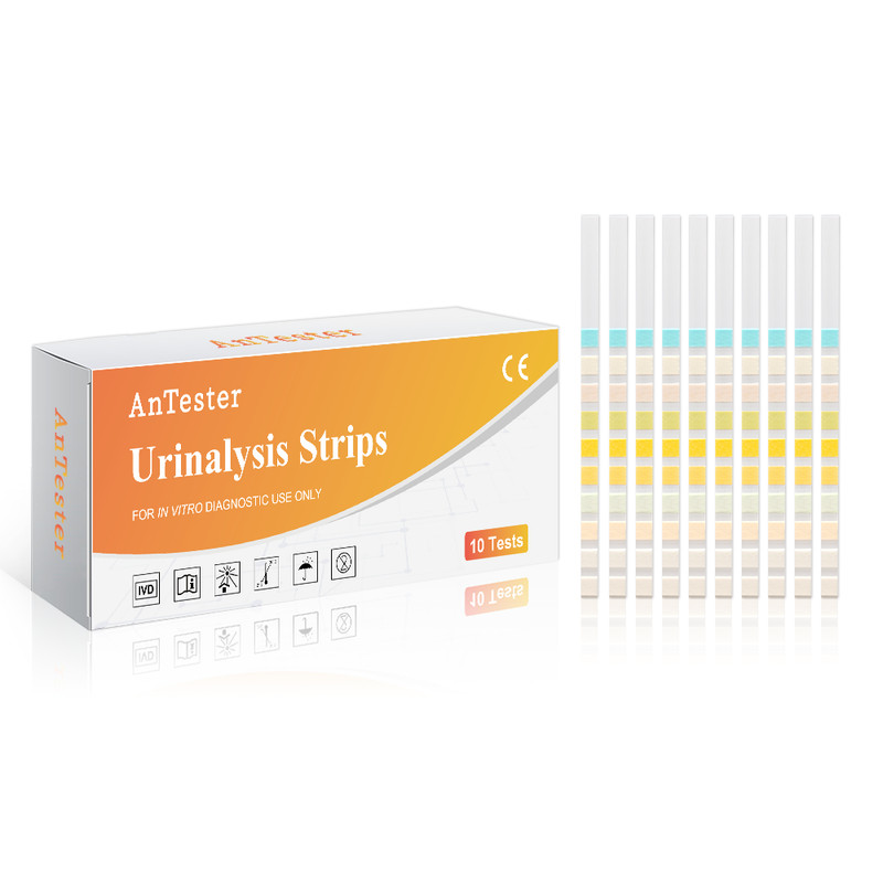 10-Way Urine Test Strips URS-10T | Home Urinalysis for General Health Monitoring