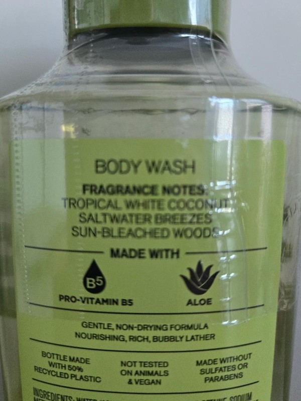 Bath & Body Works Waikiki Beach Coconut Fragrance Mist, Lotion & Body Wash-3 Pc. gallery