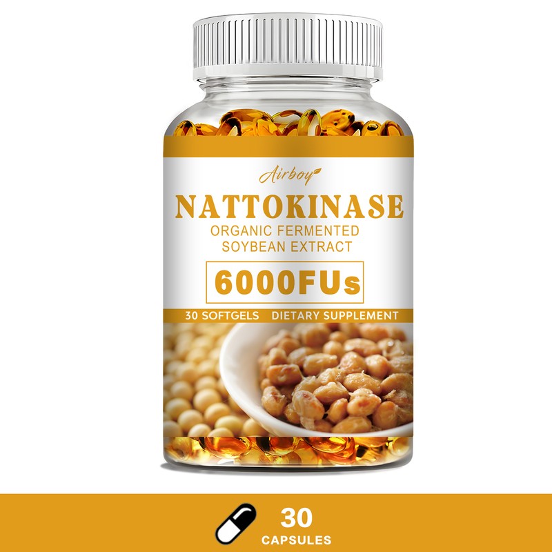 Nattokinase 6000 FU – Supports Blood Pressure, Heart & Cardiovascular Health