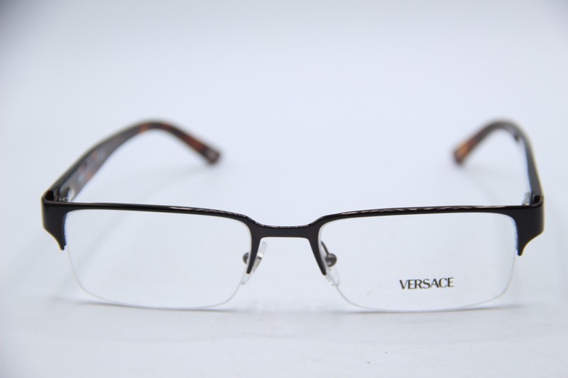 VERSACE MOD. 1184 1269 BROWN HAVANA GUNMETAL AUTHENTIC FRAMES EYEGLASSES 53-18 gallery
