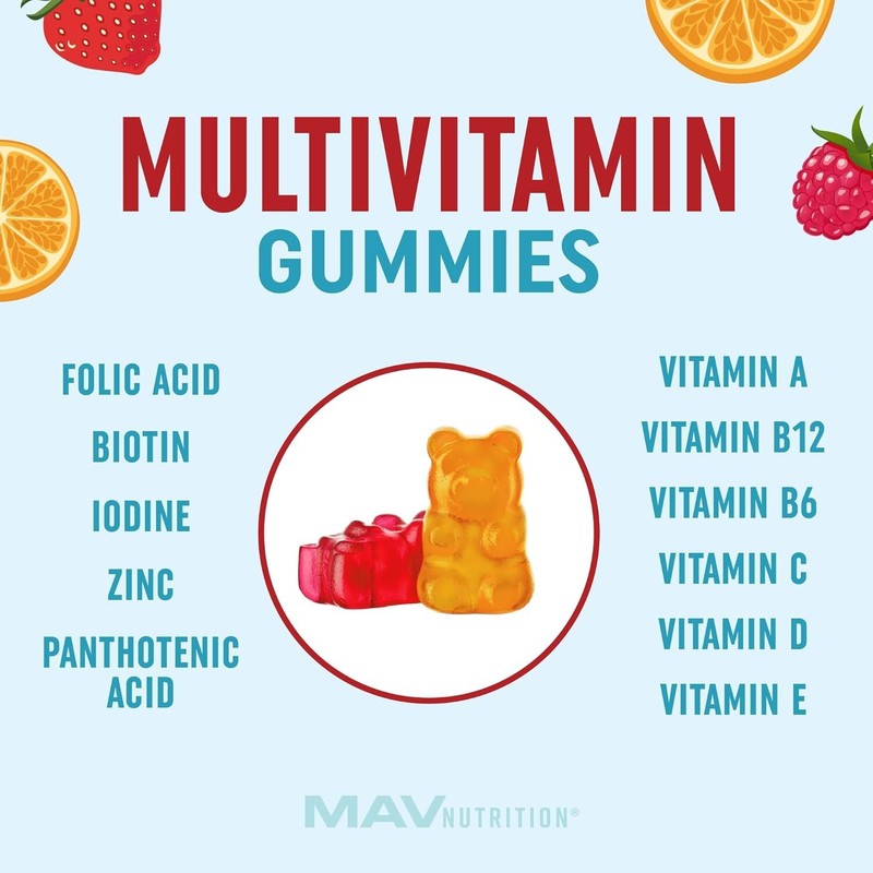 Kids Multivitamin Gummies Vitamins A, B, C, D & Zinc Immunity Growth, 60 gummies gallery
