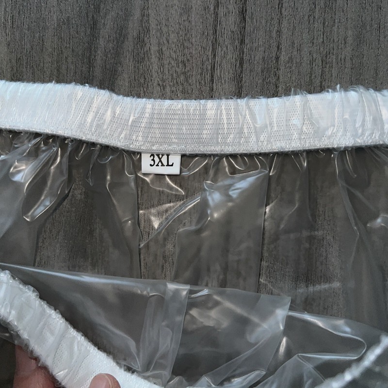 Plastic Pants 3XL. Feels Like Stretchy Latex Rubber. High Quality gallery