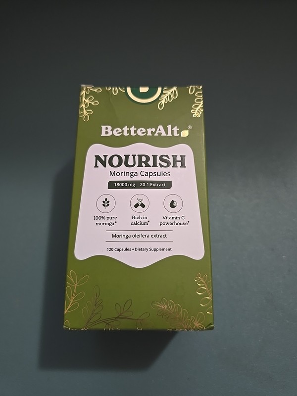 Better Alt Nourish Moringa Capsules 18000mg 120 Capsules Sealed