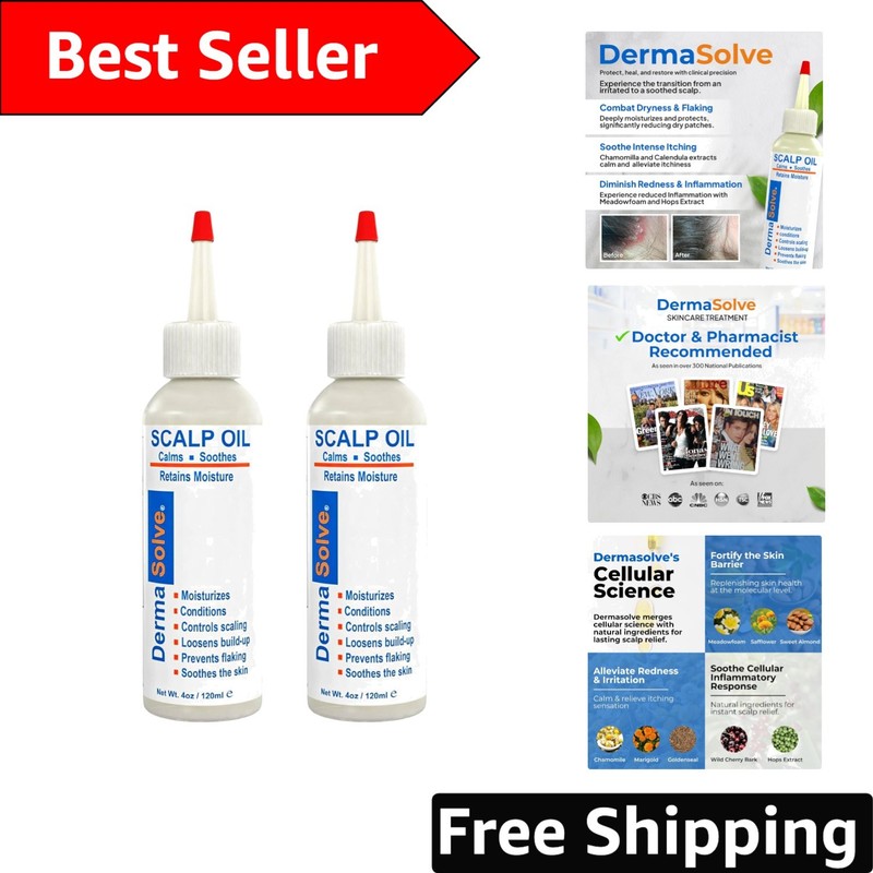 Revitalize Your Scalp: Natural Psoriasis & Dandruff Oil – Ultra Nourishing 4 oz