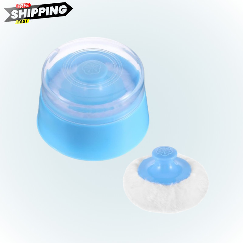 Baby Body Cosmetic Powder Puff and Container Face Body Powder Dispenser Dusti…