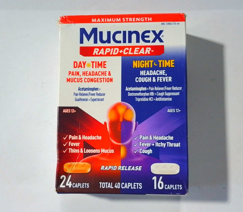 Mucinex Rapid+Clear Maximum Strength Day &Night Cold and Flu Medicine 2027