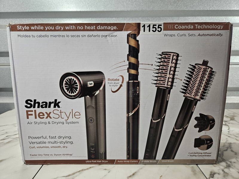Shark FlexStyle Air Drying Styling System with Ultimate 6PCS Accessory HD440BK