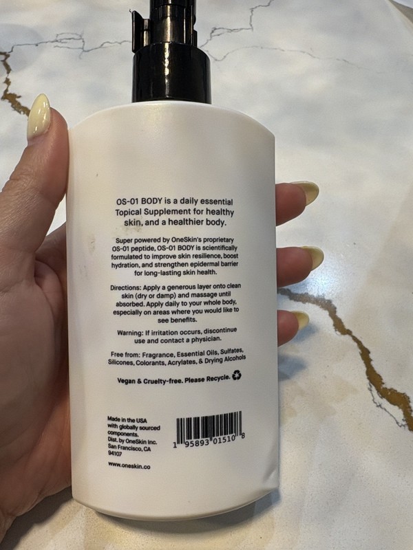 NEW One Skin OS-01 BODY TOPICAL SUPPLEMENT Essential Moisturizer 250ml Exp 2027 gallery