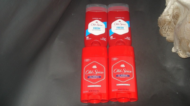 4 Sticks Old Spice High Endurance Fresh 3.4 OZ & CLASSIC Deodorant 3.25 OZ REA