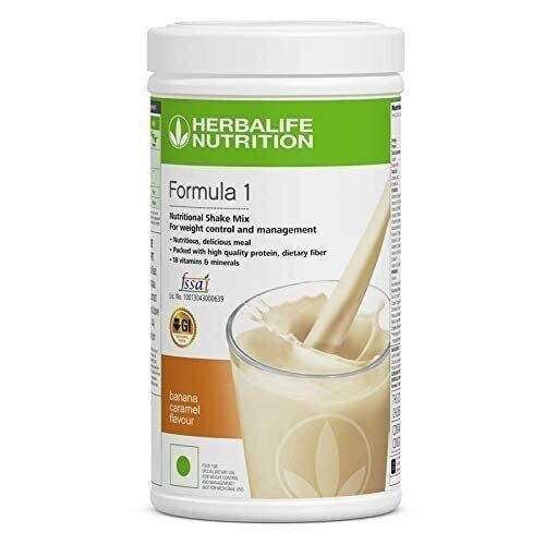 Herbalife Formula1 Healthy Drink Banana Caramel - 500gm fast free shipping gallery