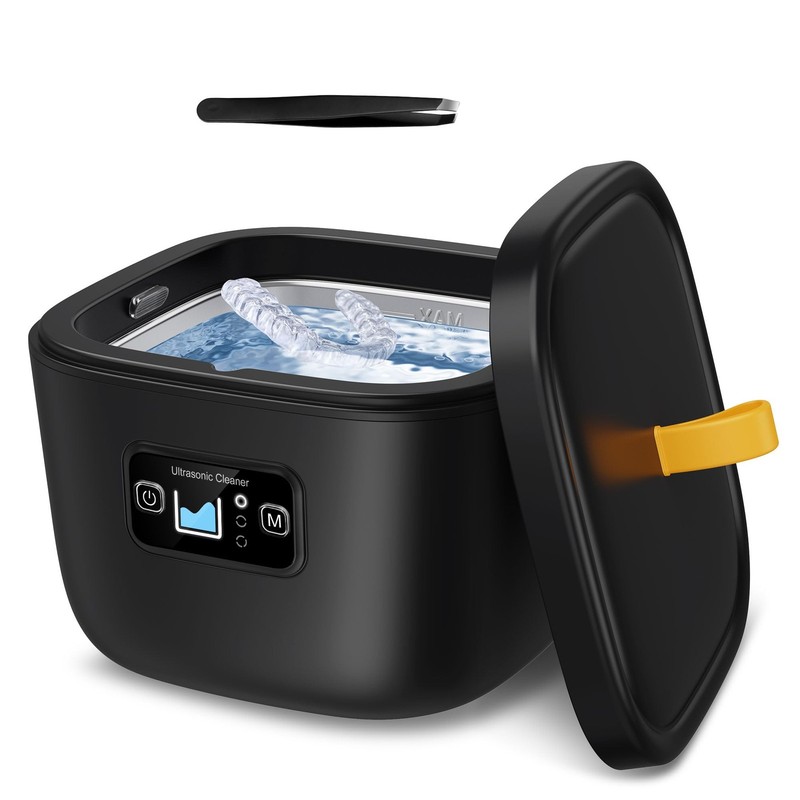 Ultrasonic Retainer Cleaner for Invisalign, Denture, Mouth Guard, Aligner, To…