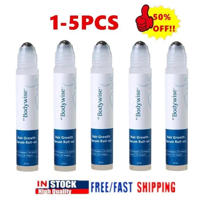 .1 PCS Be Bodywise Rosemary Hair Growth Serum Roll On 3% Redensyl & 2% Anagain