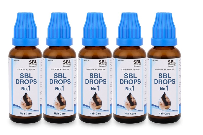 SBL Drops No.1 Hairfall Dandruff Itchy Scalp Split Ends 30ml x 5 | 5 Yr Shelf