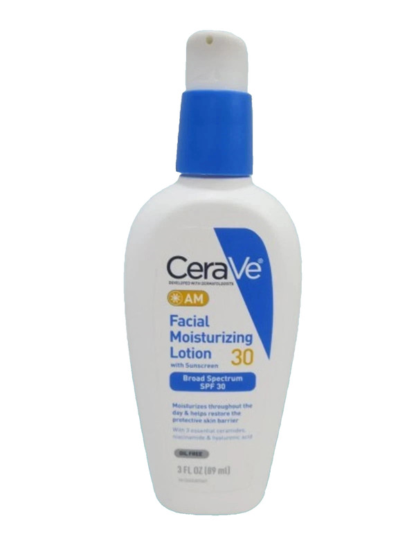 CERAVE AM FACIAL MOISTURIZING LOTION SPF30 W/ SUNSCREEN 3 OZ EXP: 09/2027 3PCS gallery