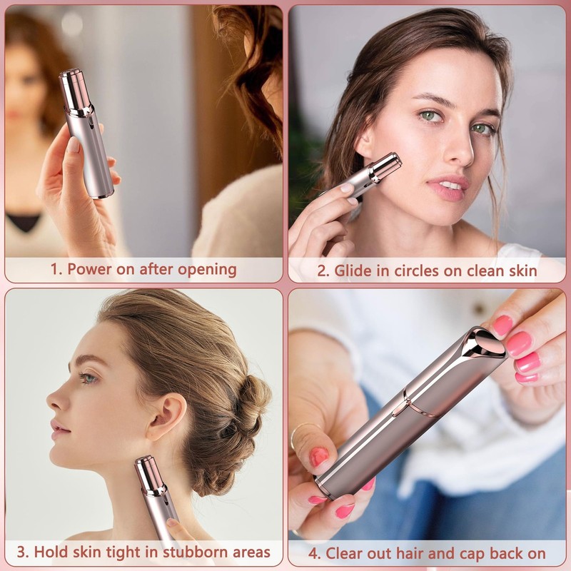 Eviey Facial Hair Remover For Women - As Seen On Tv Painless Face Shaver - gallery