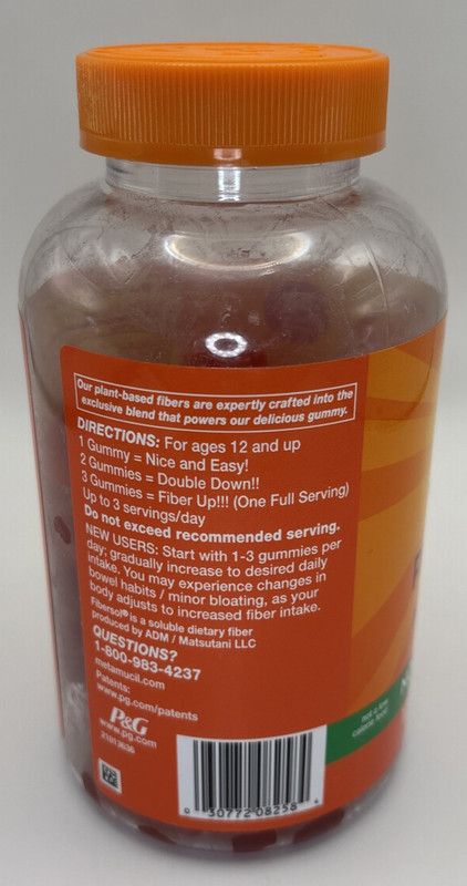 Metamucil Fiber Gummies for Adults, No Sugar Added Orange Flavor, 02/28 gallery