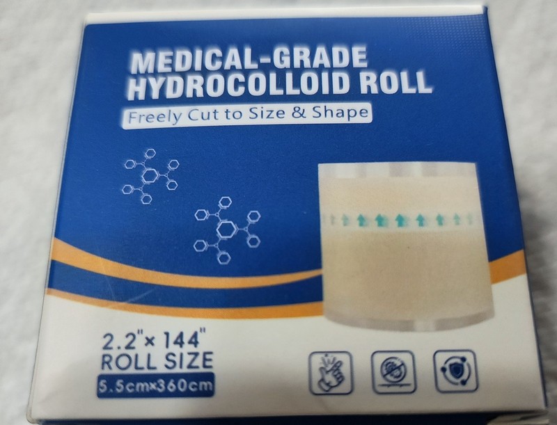 Medical Grade Hydrocolloid Roll 2.2″ x 144″ Wound Care Dressing Acne Blister…