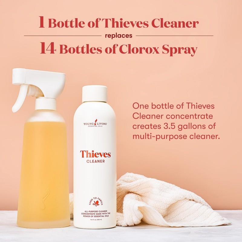 Young Living Thieves Household Cleaner 2 Pack 14.4 oz Plant-Based Multi Surface gallery