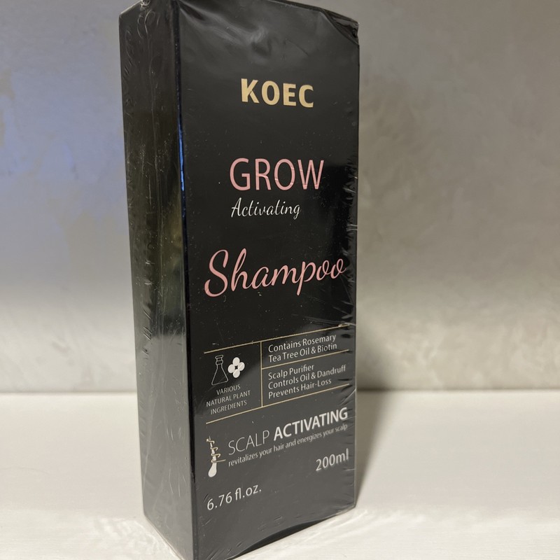 KOEC Simply Grow Activating Shampoo Rosemary Tea Tree Oil Biotin Scalp Purifier