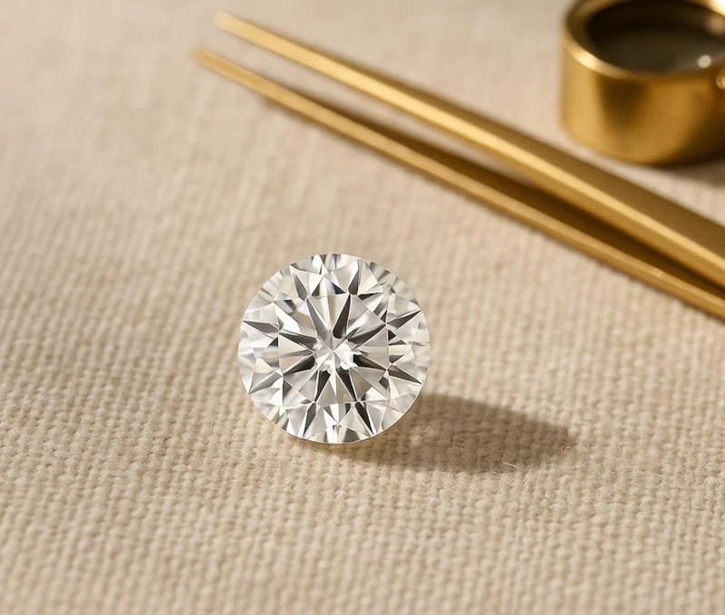 5.00 Ct Round Lab Grown Diamond VVS1 Natural White D Color Loose Stone gallery