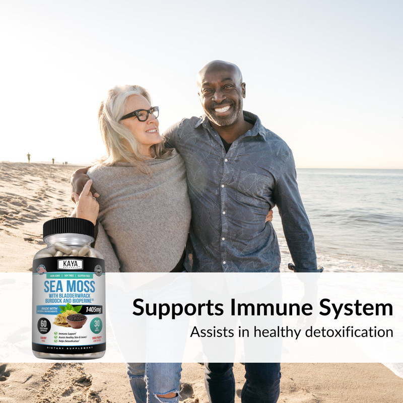 Organic Irish Sea Moss, Bladderwrack & Burdock, Thyroid & Immune Support gallery