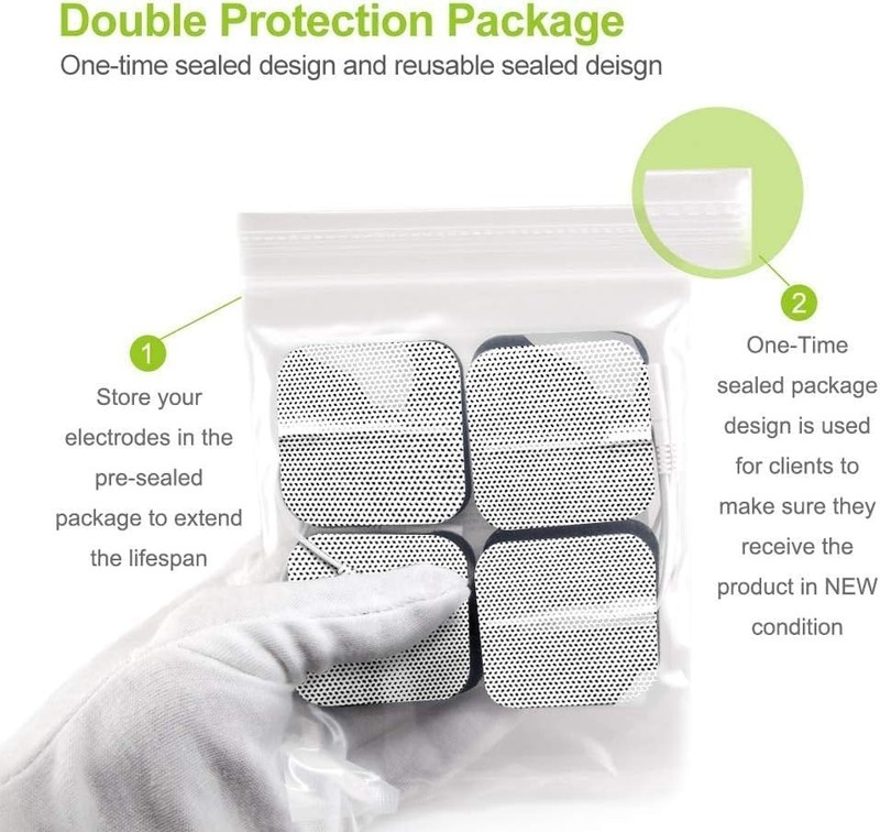 20 TENS Unit Pads - Soft Self-Stick Electrode Patches for Pain Relief gallery