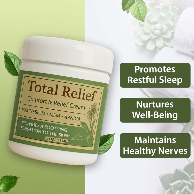 3X Total Relief Magnesium Cream For Comfort – Fast-Absorbing MSM & Arnica Cream gallery