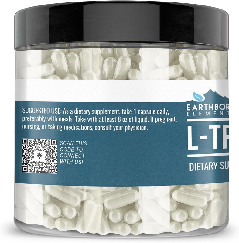 Pure & Undiluted L-Tryptophan 200 Capsules - Keto-Friendly Relaxation Support gallery