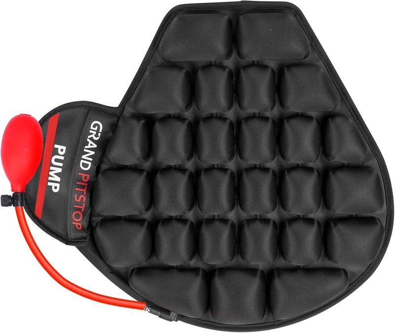 Motorcycle Air Seat Cushion with Air Filling Pump, Inflatable Bubble Air Pads wi