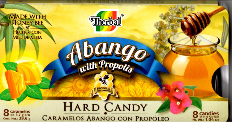 Abango with Propolis Hard Candy / 5 Packs with 8 candies of 0,13 oz each