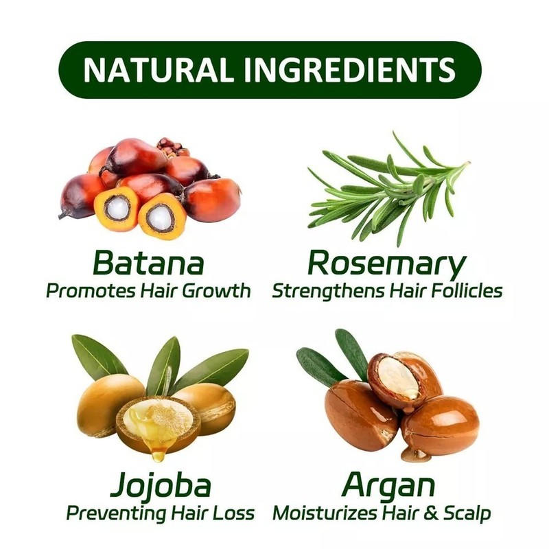 Batana Oil for Hair Growth, with Rosemary Oil For Promotes Hair Thickness, Nouri gallery