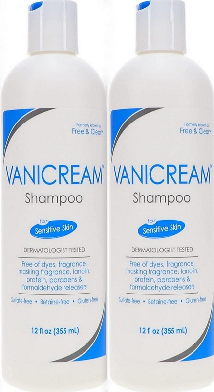 Vanicream / Free & Clear SHAMPOO Dye & Sulfate Free 12oz ( 2 pack )