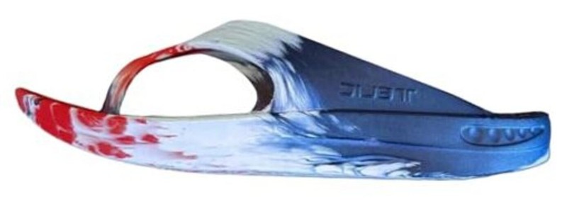 Unisex Adult Energy Flip Flop Arch Support 8 Women/7 Men Flop Red/White/Blue