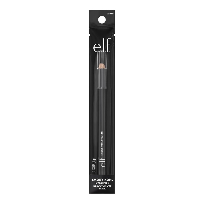 e.l.f. Smoky Kohl Eyeliner - Black Velvet. Vegan, bold, long-lasting. gallery