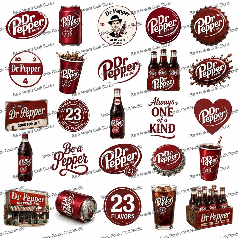 Dr Pepper Waterslide Decals For Nails Set Of 50 Instructions Bonus