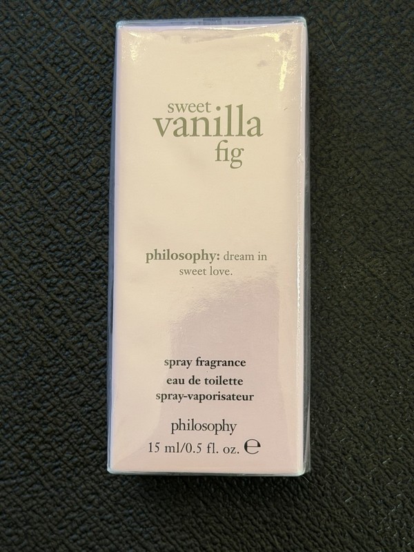 Philosophy Discontinued Sweet Vanilla Fig Fragrance Spray 15ml/0.5 fl oz – NIB