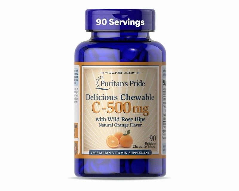 Puritan’s Pride Chewable Vitamin C-500 mg – 90 Tablets *EXP 11/2026*