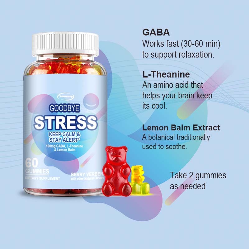 Goodbye Stress - GABA, L-Theanine, Anxiety Relief, Sleep Support, Brain Health gallery