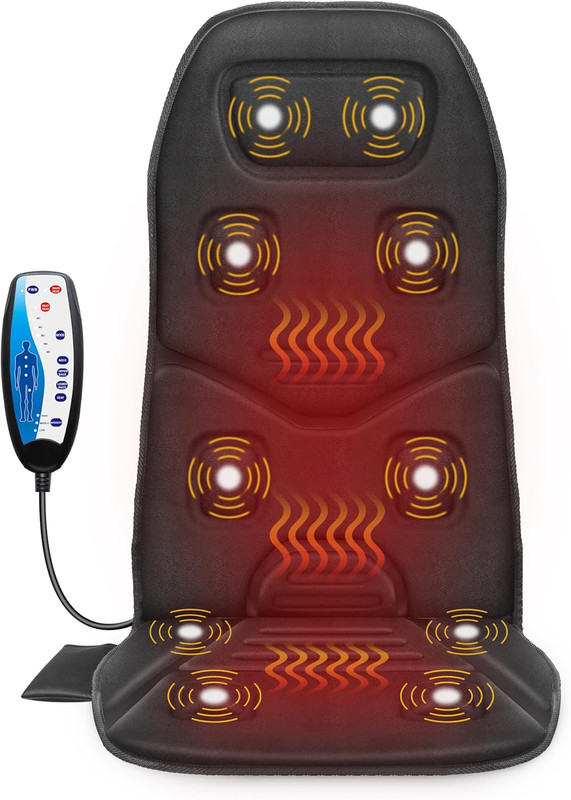 COMFIER Vibration Back Massager Seat Cushion with Heat,Father Day Dad Gifts for