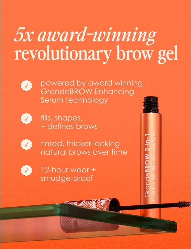 GrandeBROW 2-in-1 Tinted Brow Gel + Brow Enhancing Serum Full Size gallery