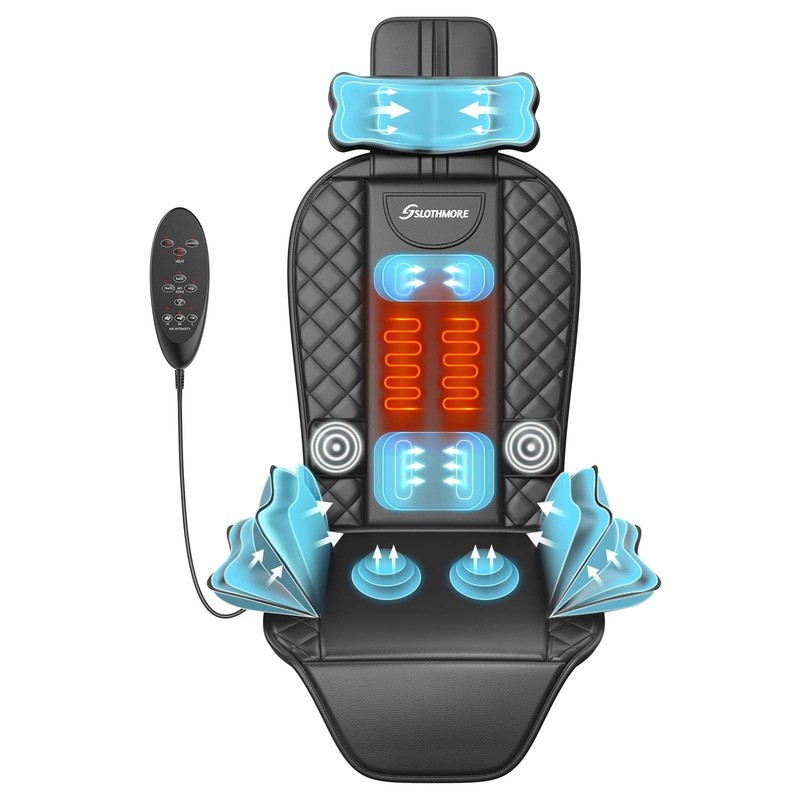 comrelax Back Massager Chair with Heat & 5’1” to 6’1” (155 cm 185 cm)