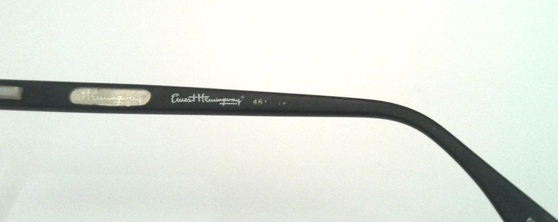 Ernest Hemingway 461 MBK Black Full Rim Eyeglass Frames 56-17-145 Vintage Style gallery